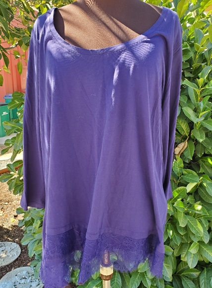 LANE BRYANT PURPLE TOP SIZE 26/28 - Picture 3 of 7